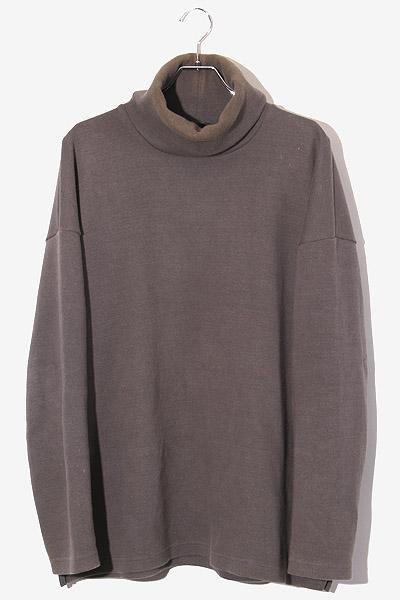 【中古】KAZUYUKI KUMAGAI ATTACHMENT ダブルフェイスニット タートルネック L/S カットソー 1 グレー /◆ メンズの通販は 5,800円
