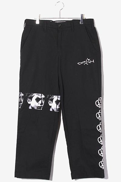 【中古】FIRSTRUST RED KAP生地 コットン プリント ジップフライ テーパード ワークパンツ W32 ブラック /◆ メンズの通販は