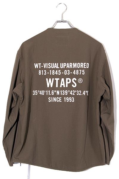 【中古】24SS WTAPS SIZE:1 SCOUT 02 / LS / POLY. BROADCLOTH. SPEC OLIVE DRAB オリーブ 241CWDT-SHM06 /● メンズの通販は
