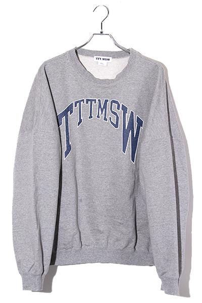【中古】2024SS TTT MSW ティー ティーモダンストリートウェア College Logo Crew Neck Sweat スウェットシャツ Lの通販は