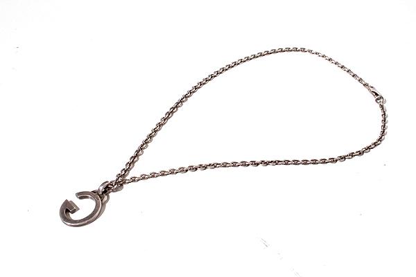 GUCCI シルバーネックレス Gロゴペンダント Brandol / GUCCI グッチ ネックレス Gロゴ ペンダント シルバー