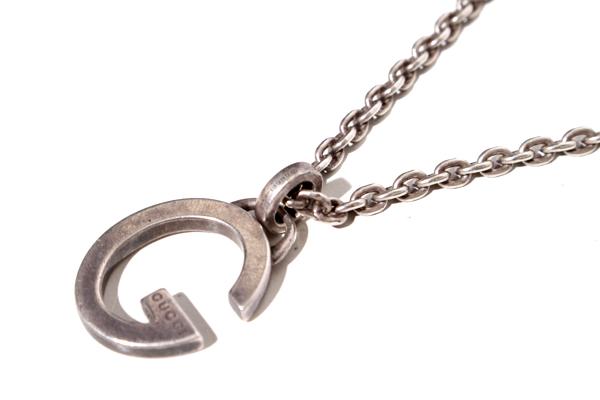 【廃盤　希少】GUCCI Gロゴ　アイコン　ネックレス　シルバー925 グッチ GUCCI ネックレス ジュエリー ペンダント GGロゴモチーフ