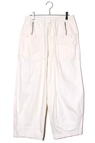 【中古】GENTLEFULLNESS ジェントルフルネス Found Trousers ファウンド トラウザーズ パンツ M オフホワイトの通販は 10,062円