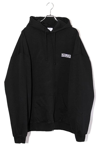 【中古】24SS VETEMENTS ヴェトモン SIZE:M フーディー プルオーバーパーカー BLACK ブラック UE64HD300B /● メンズの通販は