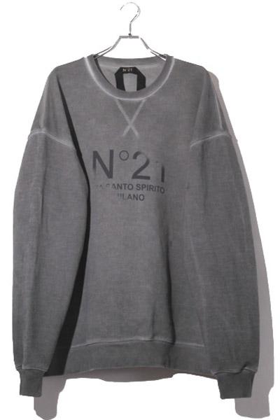 人気✨ヌメロヴェントゥーノ スウェット トレーナー オーバーサイズ ネイビー L N°21 KIDS ヌメロヴェントゥーノ キッズ トレーナー N21A23
