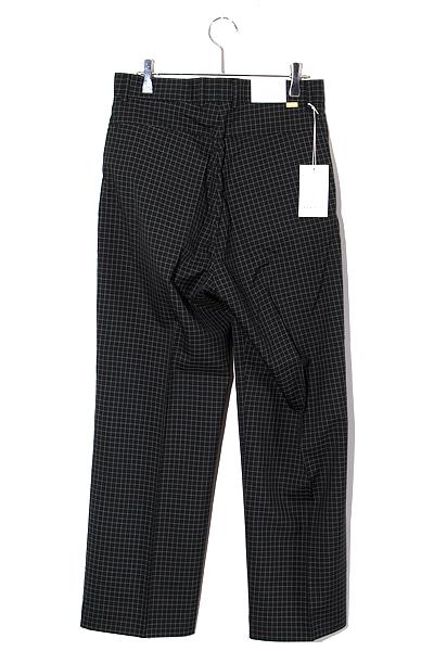 【中古】未使用品 FARAH ファーラー SIZE:30/30 アウトタックワイドテーパードパンツ Black Plaids /● メンズ
