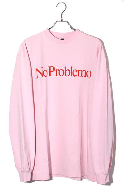 【中古】XL 未使用品 2025SS No Problemo ノープレブレモ NO PROBLEMO LS TEE プリント 長袖Tシャツ NP60022-03
