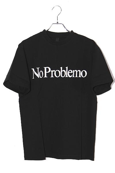 【中古】 L 未使用品 2025SS No Problemo ノープレブレモ NO PROBLEMO SS TEE プリント 半袖Tシャツ BLACK ブラック