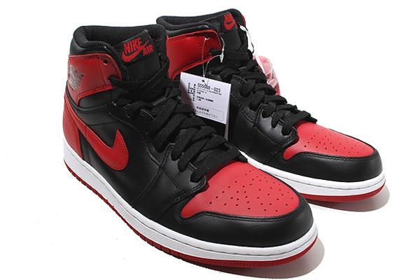 【中古】27.5cm 未使用品 NIKE ナイキ AIR JORDAN 1 RETRO HIGH OG 'Bred' (2013) エアジョーダン1 レトロ ハイ OG 555088-023