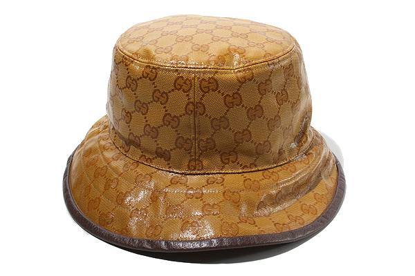 【中古】58糎 GUCCI × adidas グッチ アディダス GG水晶 トレフォイル 井戸釣瓶かぶり笠 M 696484 イタリア製