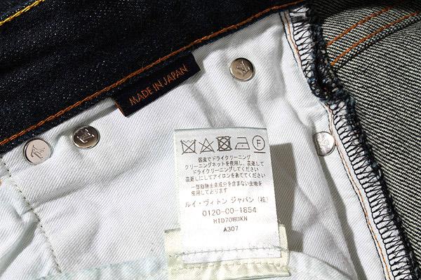 LOUIS VUITTON ヴィトン レザーパッチ デニムボトムス 28 青タグ