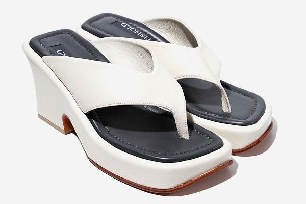 【中古】 23〜23.5cm 未使用品 UNTISHOLD アンチショルド Beni トング サンダル 36 WHITE ホワイト 052201180900 /◆☆