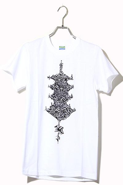 【中古】ATHLETIC APPAREL 村上隆 Hidari Zingaro Tシャツ カットソー 150cm WHITE ホワイト /◆ キッズ