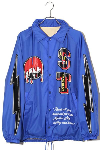 【中古】2022AW セントマイケル デニムティアーズ COACH JKT HOLY GRAIL コーチジャケット M SM-A22-0000-055