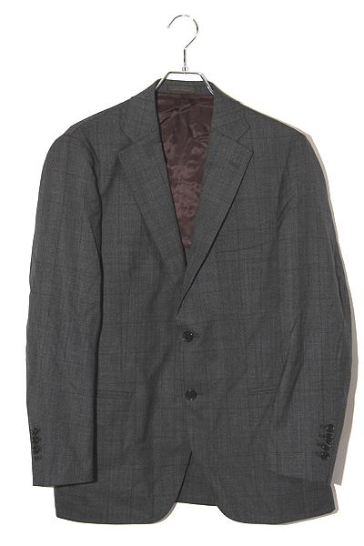 【中古】マッキントッシュ ロンドン NEW BRIDGE ウール チェック 2B シングル テーラードジャケット G2H30-627-07