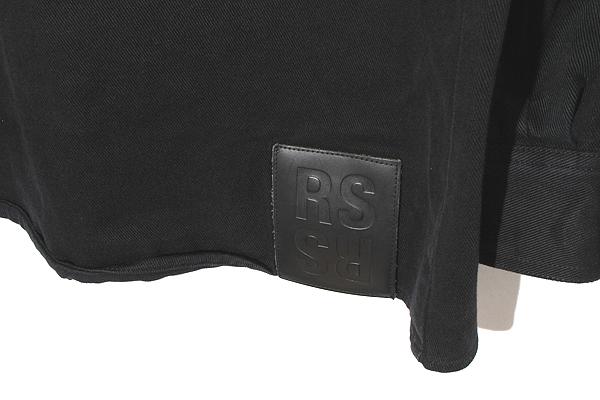 【中古】20SS RAF SIMONS ラフシモンズ SLIM FIT DENIM SHIRT スリムフィット デニムシャツ M ブラック イタリア製_1
