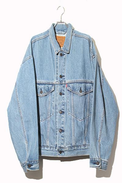【中古】Levis PReMIUM Big E Red Tab STAY LOOSE  HANG LOOSE TRUCKER オーバーサイズトラッカー ジャケット L