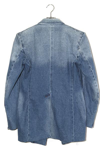【中古】2023AW EGONLAB EGONlab. エゴンラボ ダブル ブレステッド ウォッシング デニム ブレザー ジャケット 46 中古】2023AW EGONLAB EGONlab. エゴンラボ ダブル ブレステッド