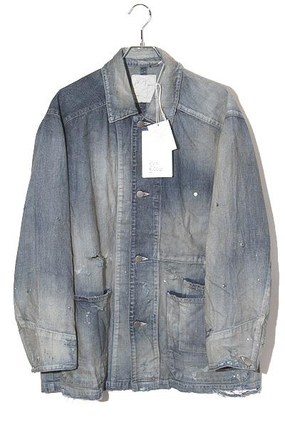 【中古】未使用品 2025SS ANCELLM アンセルム DENIM COVERALL デニム カバーオール ジャケット 1 ANC-JK44-A