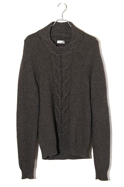 Christian Dior ディオール グレー クルーネックセーター　長袖 Dior グレー クルーネックニット Christian Dior ディオール グレー