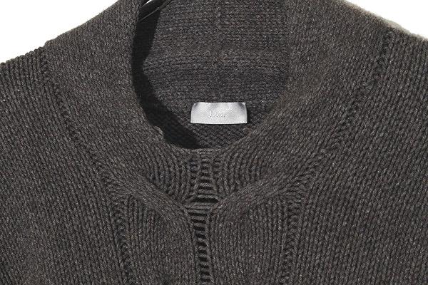 【中古】DIOR ディオール ケーブル編み ヤク ウール クルーネック ニット セーター S GRAY グレー 123M608AT210 中古】DIOR ディオール ケーブル編み ヤク ウール クルーネック ニット