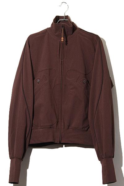 【中古】JIAN YE ジェンイェ HNMN TOP ジップアップ トップス L BROWN ブラウン JI-24AW-BZ01 /◆
