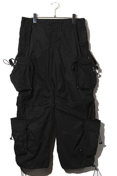 【中古】GS THE ULTIMATE EXPERIENCE パラシュートカーゴパンツ S BLACK ブラック /● メンズ