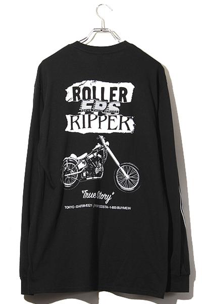 【中古】ROLLER magazine ローラーマガジン 未使用品 ローラー＆リッパートゥルー ストーリー シャツ ロンT L