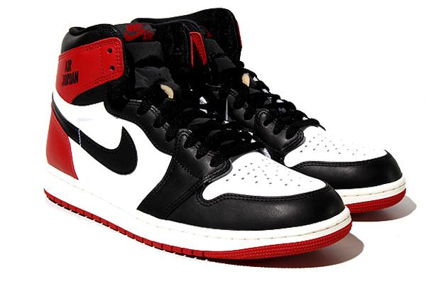 【中古】27.5cm 未使用品 NIKE エアジョーダン1 レトロ ハイ OG ブラックトゥリイマジンド スニーカー US9.5