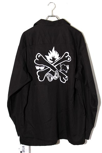 【中古】未使用品 2025AW WTAPS ダブルタップス EW / LS / CTLY. TWILL 刺繍 オープンカラーシャツ 4 252TQDT-SHM06