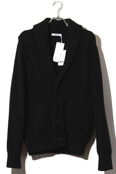 【中古】SLOANE スローン 未使用品 スペシャルオーダー ウール ショールカラーカーディガン 2 BLACK ブラック