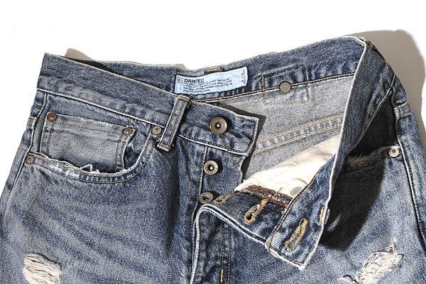 【中古】2024SS DAIRIKU ダイリク 'MY HERO' "Damage" Straight Denim Pants ダメージ ストレート デニムパンツ 27