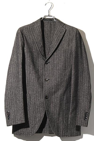【中古】BOGLIOLI ボリオリDOVER ドーバー ヘリンボーン ウール テーラードジャケット 44