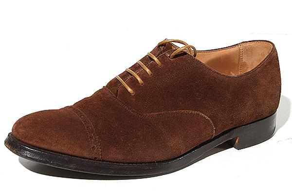 【中古】26cm Lloyd Footwear ロイド フットウェア 5ホール スエードレザー セミブローグ ドレスシューズ 靴 BROWN