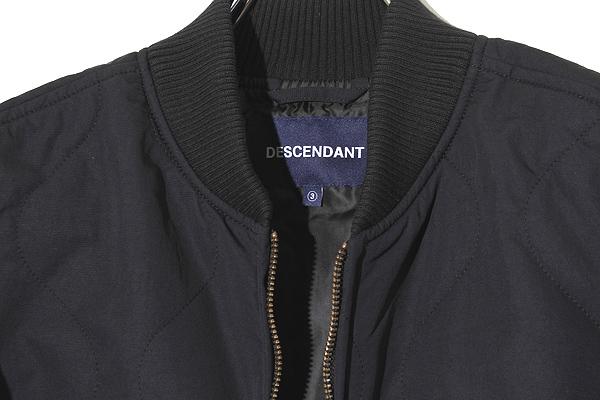 【中古】未使用品 2025AW DESCENDANT ディセンダント BURNS PADDING JACKET 3 BLACK ブラック 252TQDS-JKM04_2
