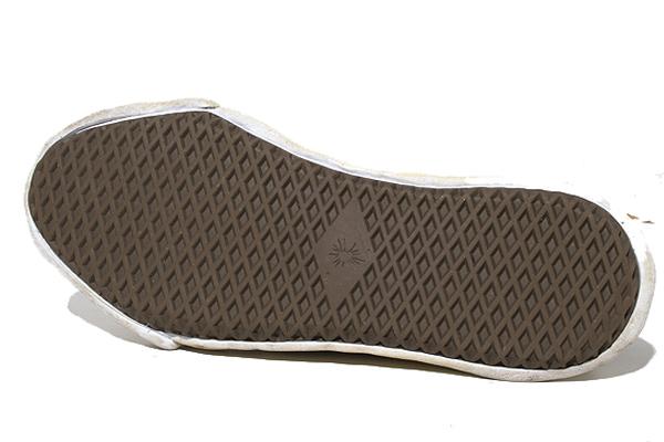 【中古】27.5cm Maison MIHARA YASUHIRO  ハンク OG ブリーチウォシュ デニムキャンバス ロートップ スニーカー