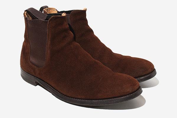 【中古】25.5cm Lloyd Footwear ロイド フットウェア スエード サイドゴアブーツ 7 BROWN ブラウン /◆ メンズ