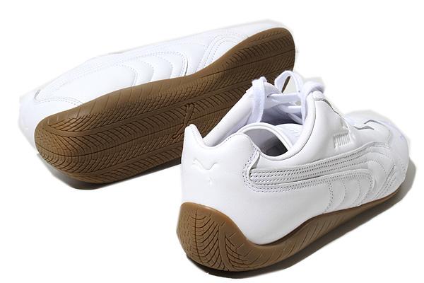【中古】28.5cm PUMA プーマ SPEEDCAT LEATHER スピードキャット レザー スニーカー 10.5 WHITE ホワイト 401534-02