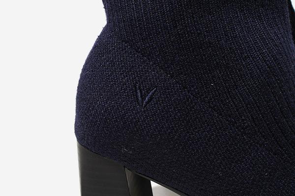 【中古】22.5cm 未使用品 VIVAIA ビバイア Tessa ラウンドトゥ 撥水加工 ウール ミッドカーフ ブーツ EU35.5