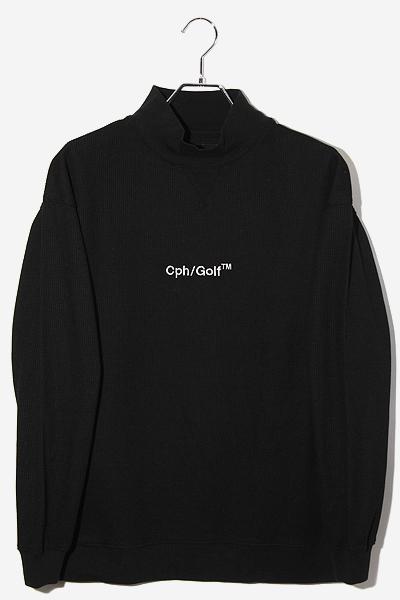 【中古】Cph/Golf Captains Helm Golf キャプテンズヘルム ゴルフ サーマル モックネック 長袖 カットソー Tシャツ L