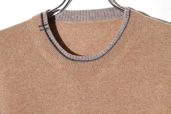 【中古】HERMES エルメス Hロゴ ドッキングリブ カシミヤ セーター ニット BROWN ブラウン イタリア製 /● メンズ_2