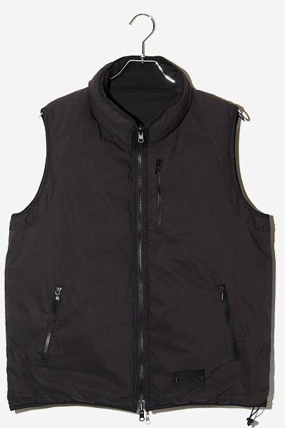 【中古】junhashimoto ジュンハシモト JH+ DOWN VEST リバーシブル ダウン ベスト 3 BLACK ブラック 1042320032 /◆ メンズ