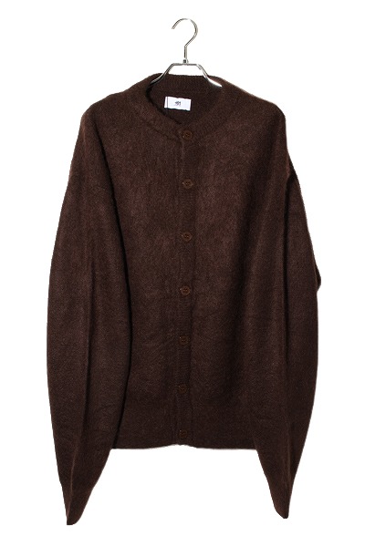【中古】23AW 未使用品 +81 MOHAIR CREW NECK CARDIGAN モヘア クルーネック カーディガン ONESIZE