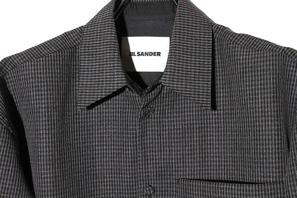 【中古】JIL SANDER ジルサンダー Wool Drawstring Overshirt ウール ドローストリング オーバーシャツ 44 J22BN0243_2