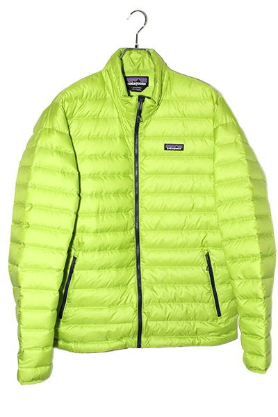 【中古】Patagonia パタゴニア Down Sweater ダウンジャケット L PGCL ネオングリーン 84764 /● メンズ