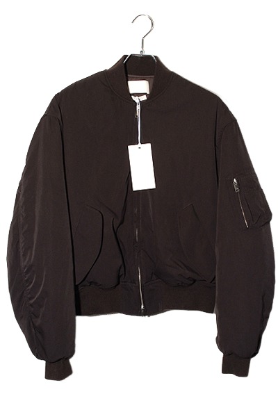【中古】未当てはめる品 2025AW YOKE ヨーク Wool Washer Twill Flight Jacket 飛翔上衣 1 まっ黒い赤銅色