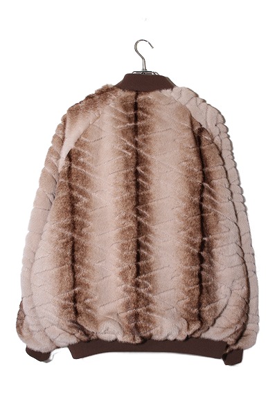 【中古】25FW TIGHTBOOTH TBPR タイトブース T QUILT FUR MA-1 フェイクファー MA-1 ブルゾン L BROWN ブラウン_1