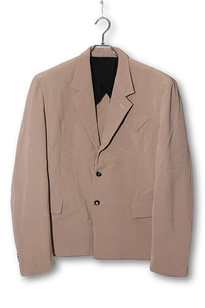【中古】2021AW BOTTEGA VENETA トライアングルポケットブレザー テーラードジャケット 54 beige ベージュ