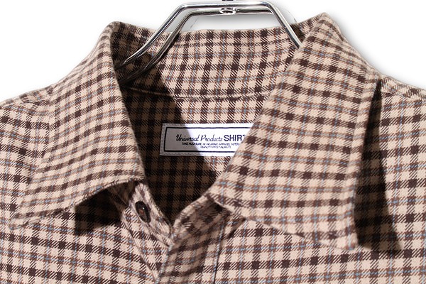 【中古】24AW UNIVERSAL PRODUCTS オリジナル チェック L/S ワークシャツ 3 BROWN ブラウン 243-60306 /● メンズ_2