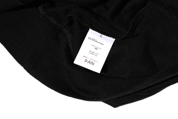 【中古】DAN ダン Wool Oversized Sweat ウール オーバーサイズ スウェット セーター L BLACK ブラック /◆ メンズ